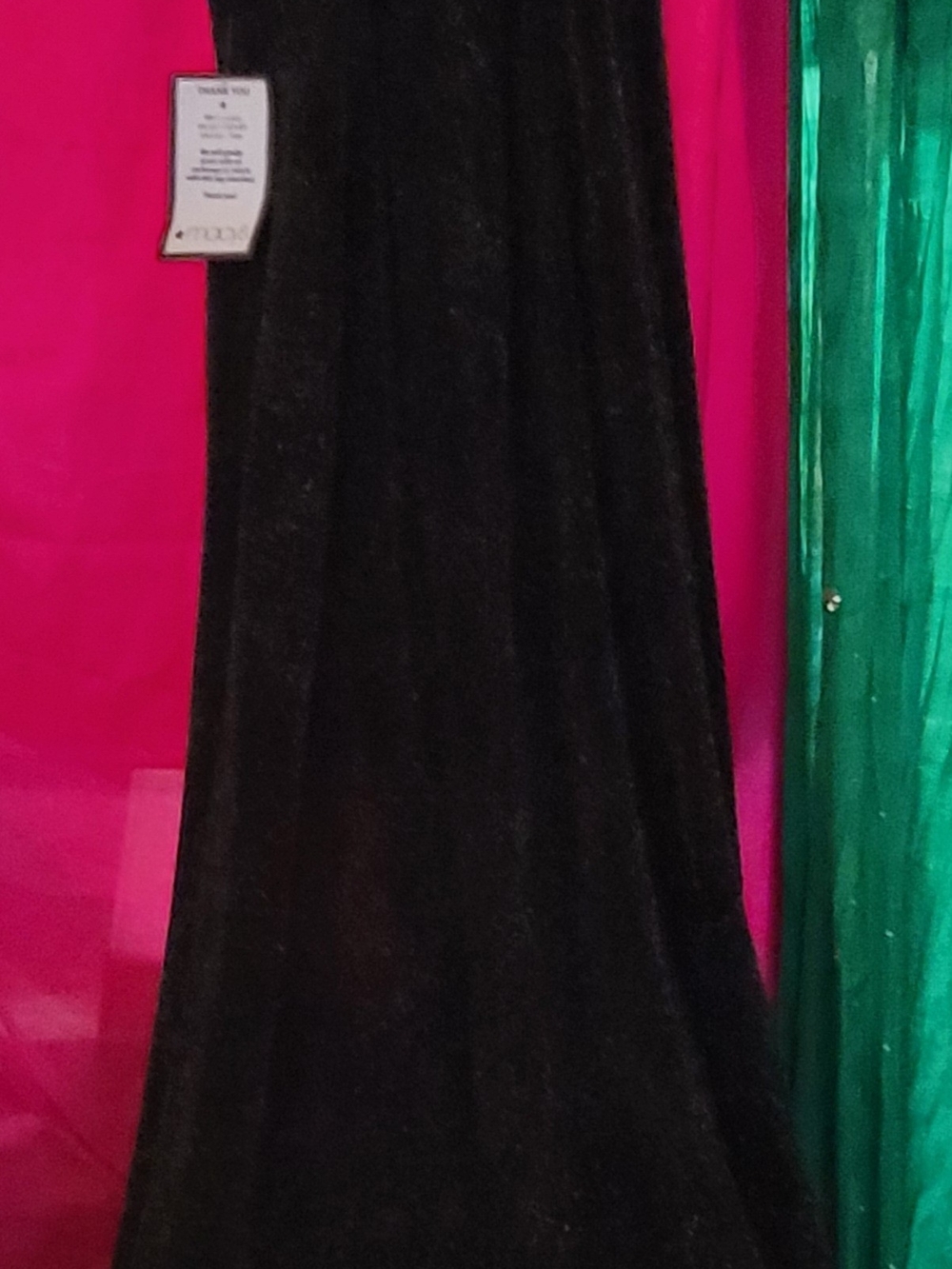 Women's Black Sparkle  Long Dress